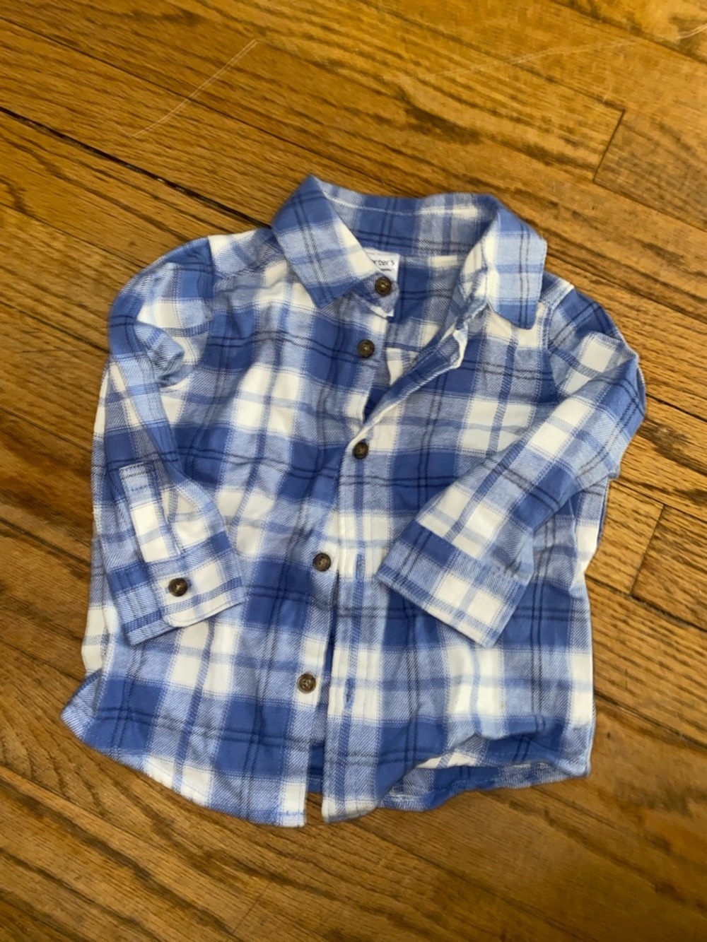 Carters Infant Boys Plaid Shirt size 6-9 Months
